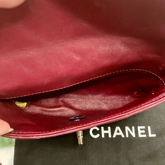 Chanel Quilted Flap Bag Classic Lambskin WOC Mini Wallet on Chain Mineral Nights - Picture 2 of 16